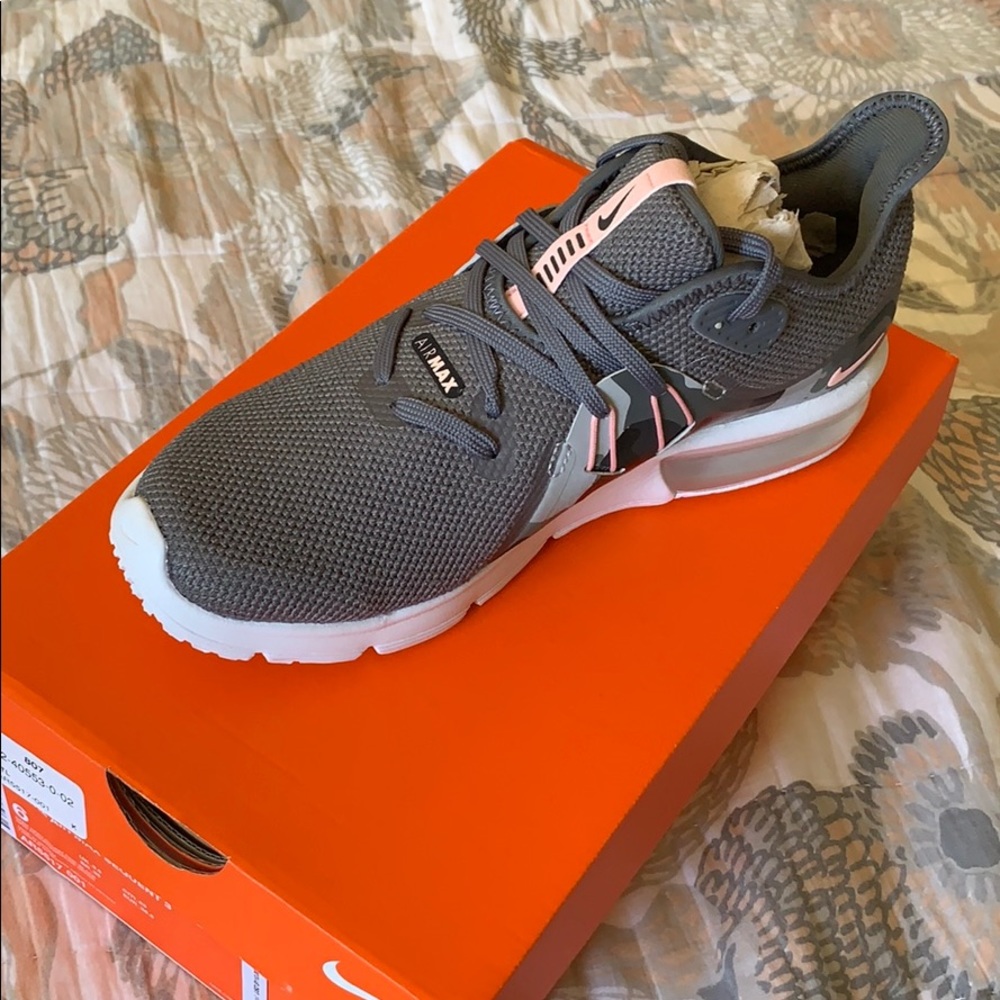 Grey and Pink Nike Air Max size 6